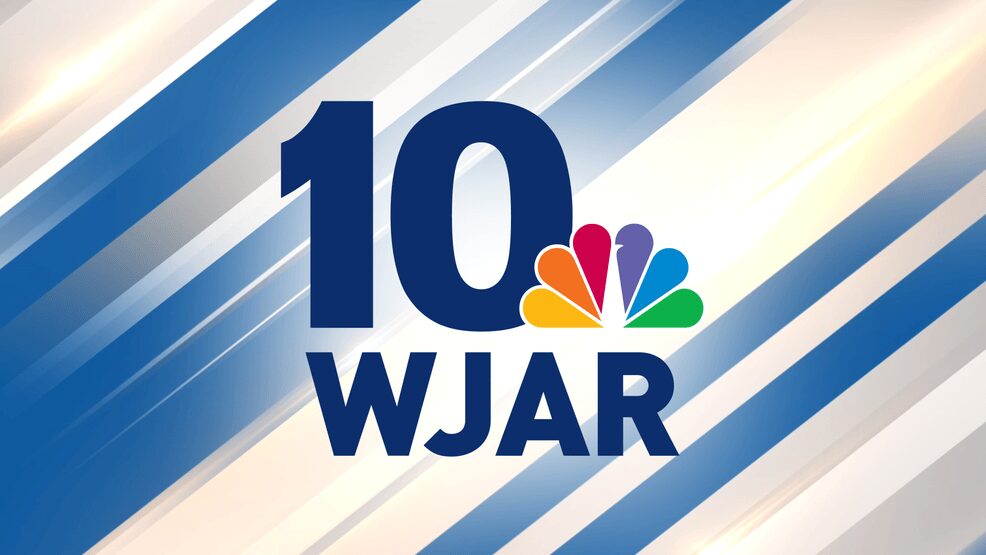 WJAR NBC 10 logo with colorful peacock and blue number 10.