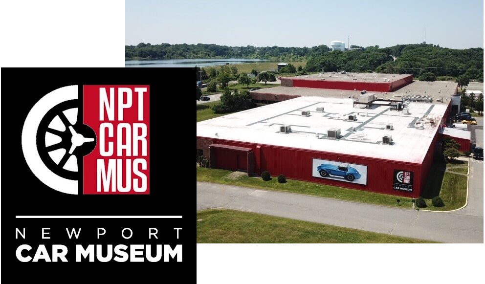 Newport Car Museum building aerial view. Newport Car Museum building aerial view.
